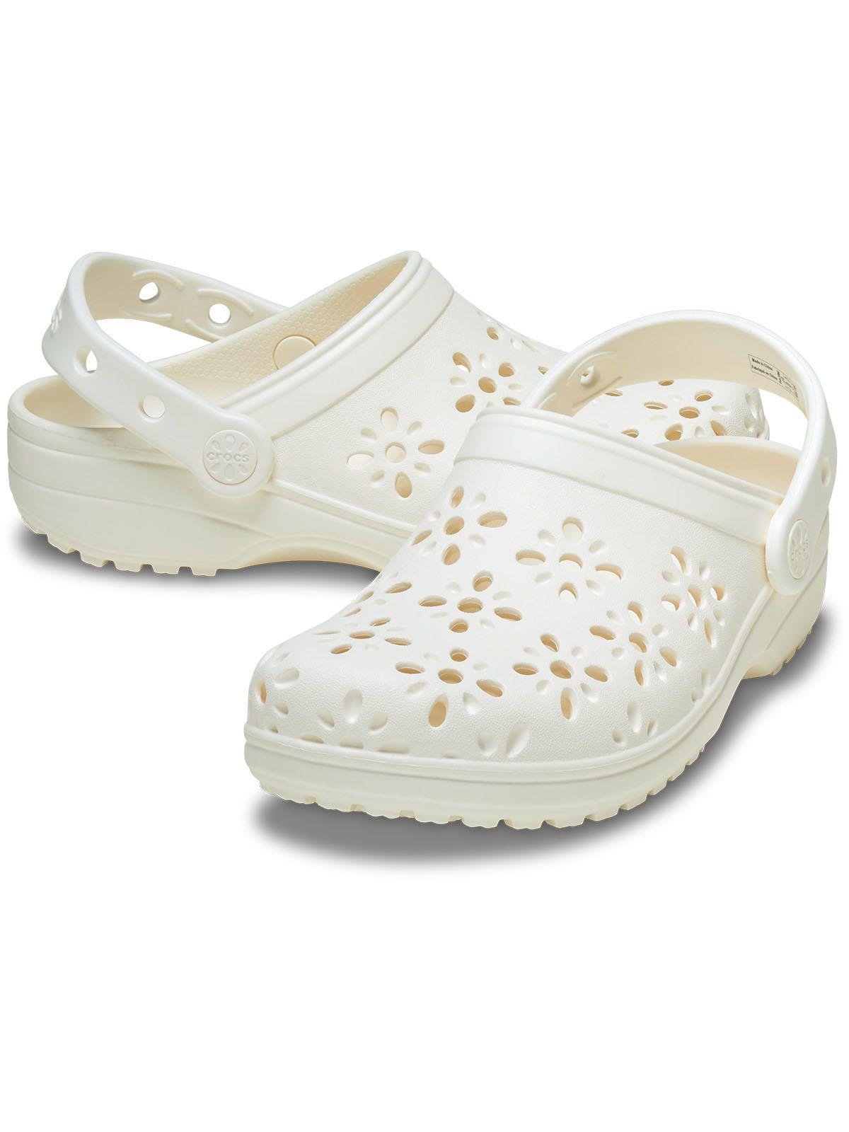 Zueco Crocs Niña Classic Clog Blanco-3