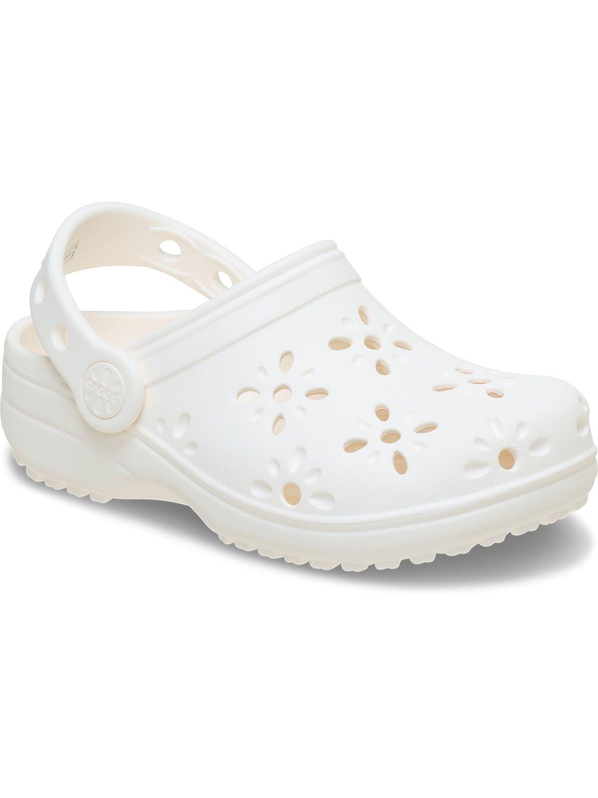 Zueco Crocs Niña Classic Clog Blanco-6