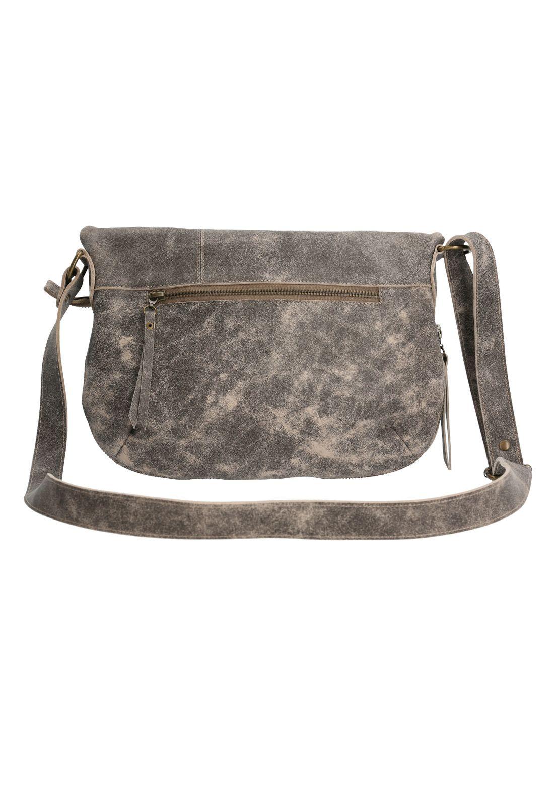 Cartera Cuero Gris Briggs Cross Mujer-2