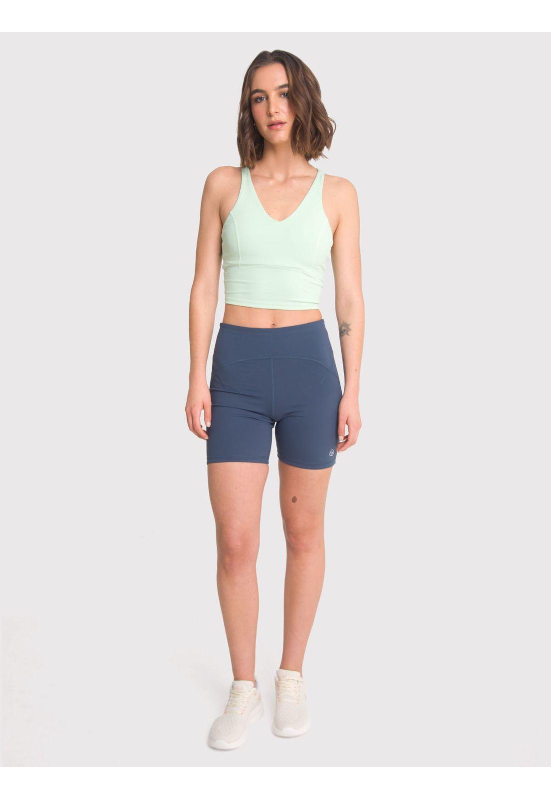 Short deportivo Mujer Nora Azul-0