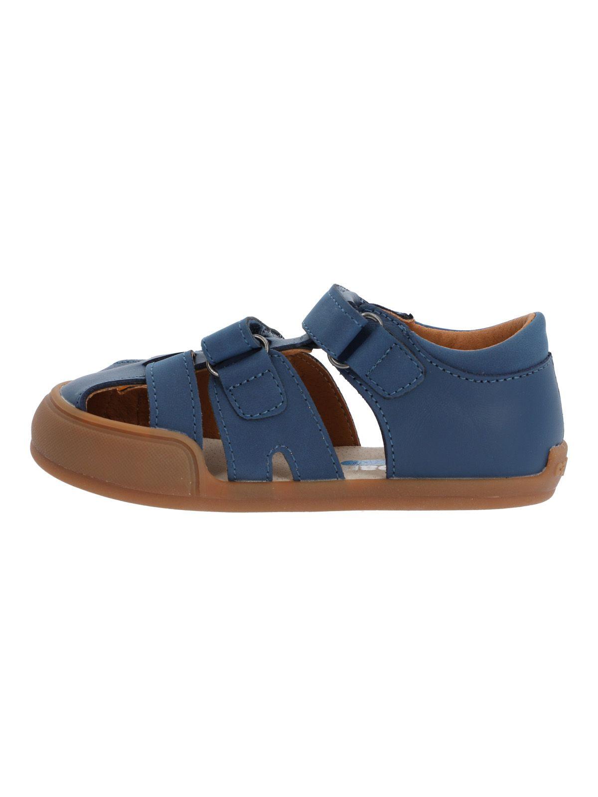 Sandalia Cuero Ergonómica Niño Kentucky Azul-7