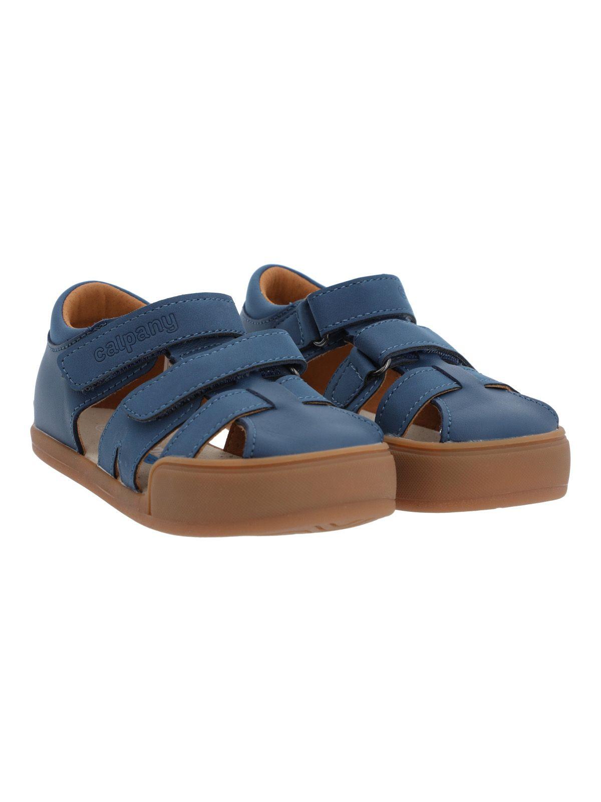 Sandalia Cuero Ergonómica Niño Kentucky Azul-9
