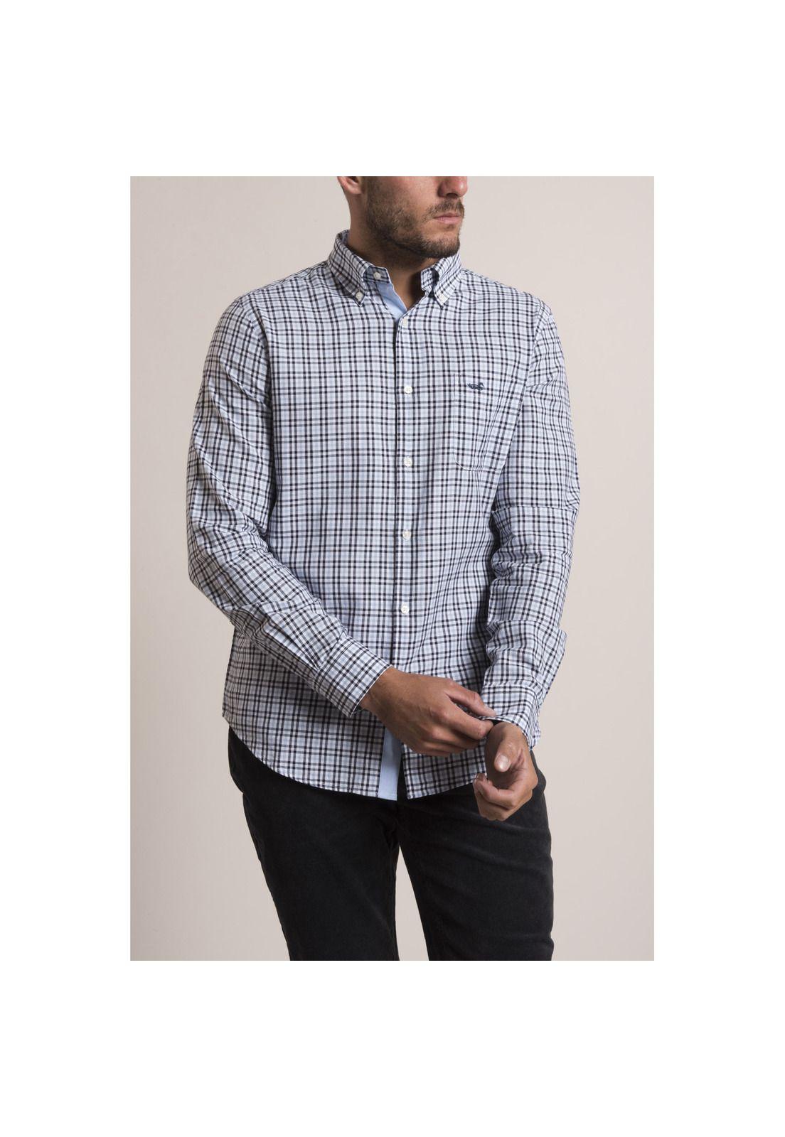 Camisa Oxford Rockford Azul-1