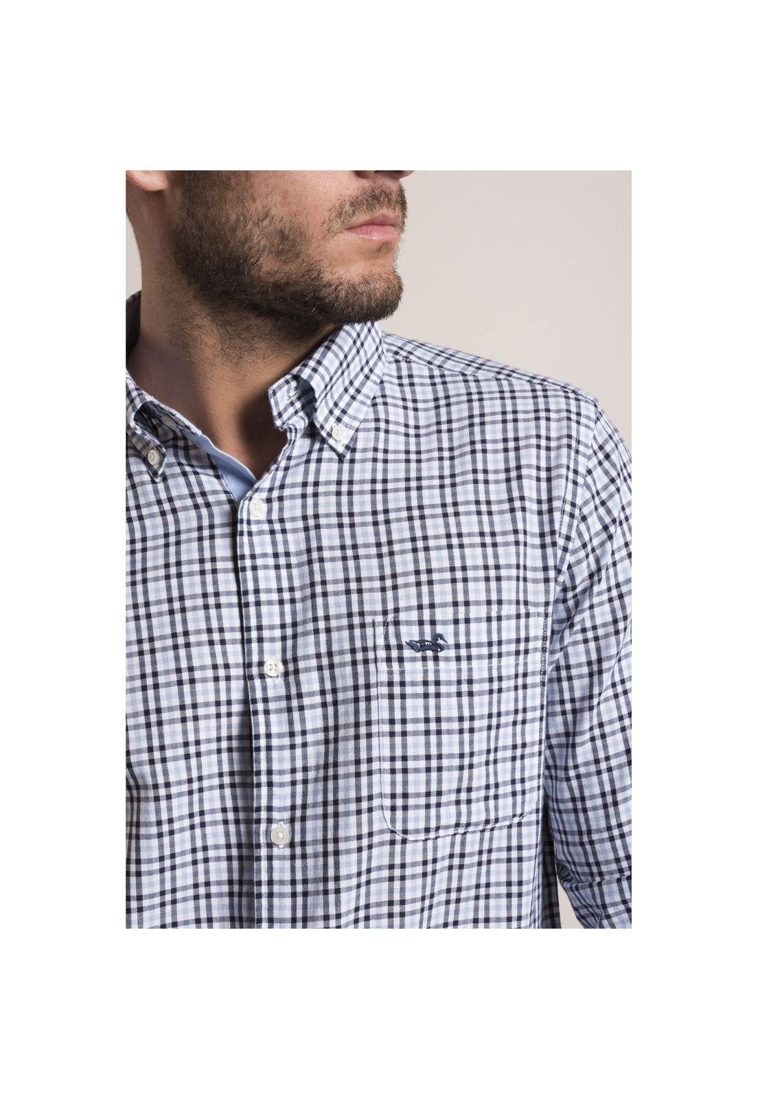 Camisa Oxford Rockford Azul-4