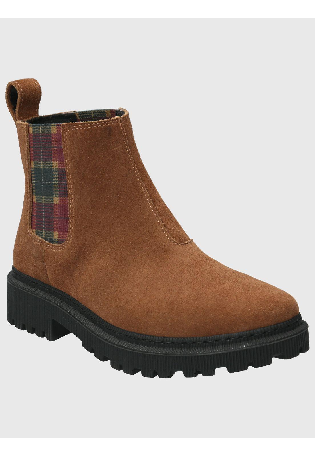 Botin Cuero Mujer Lacock Café-0