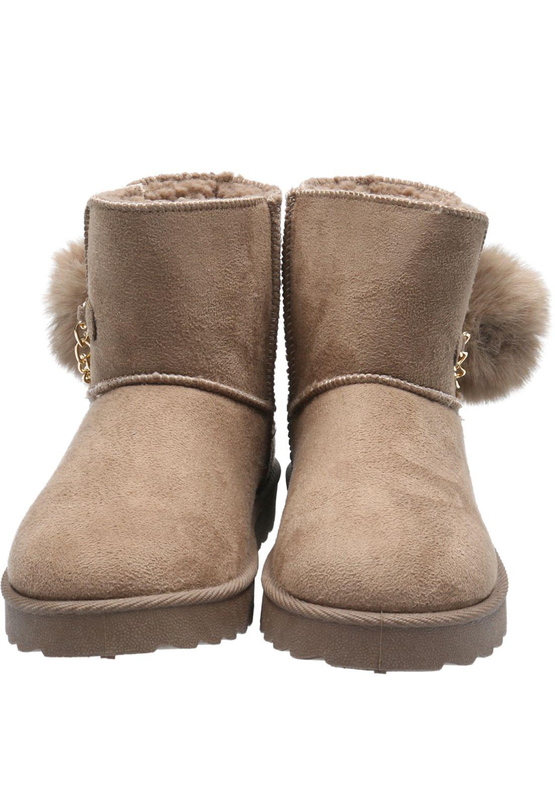 Botín Niña Padma Beige-1