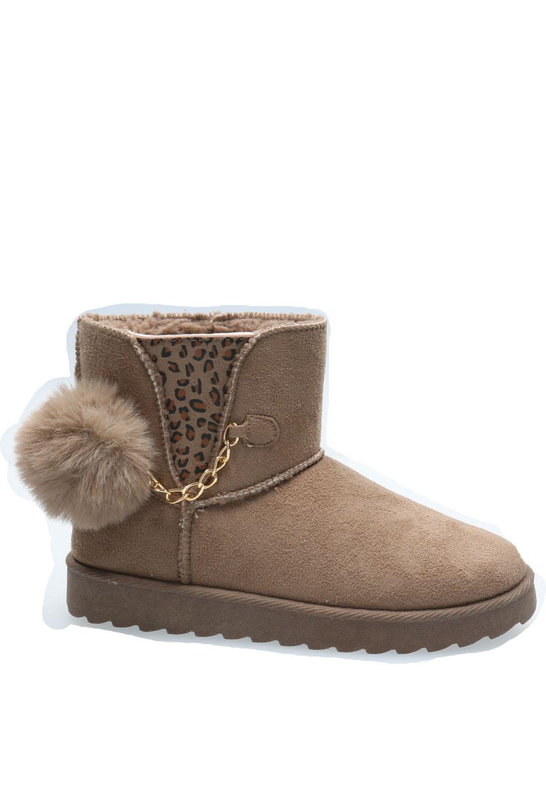 Botín Niña Padma Beige-3