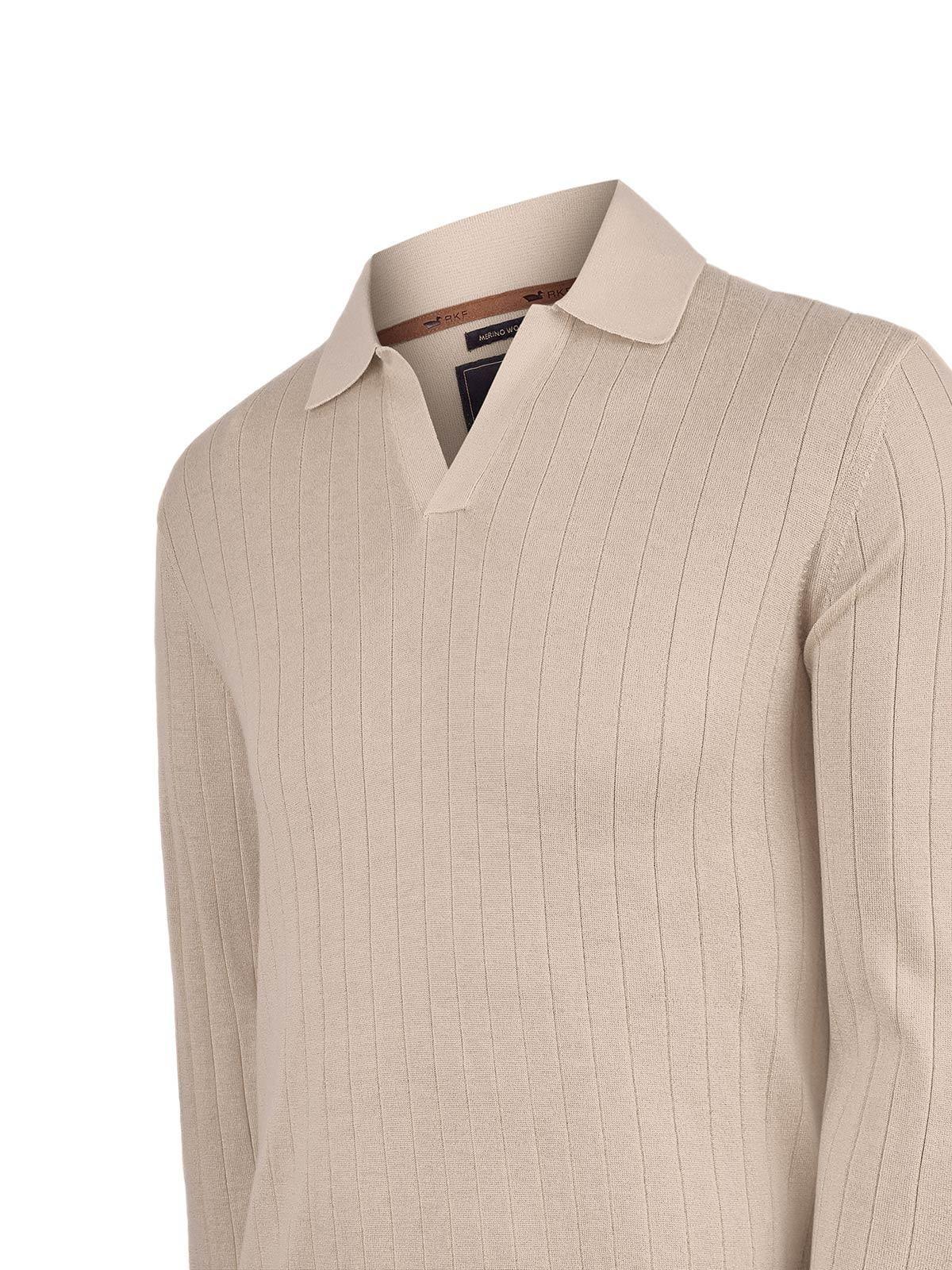 Sweater Lana Merino Hombre Rocco Beige-3