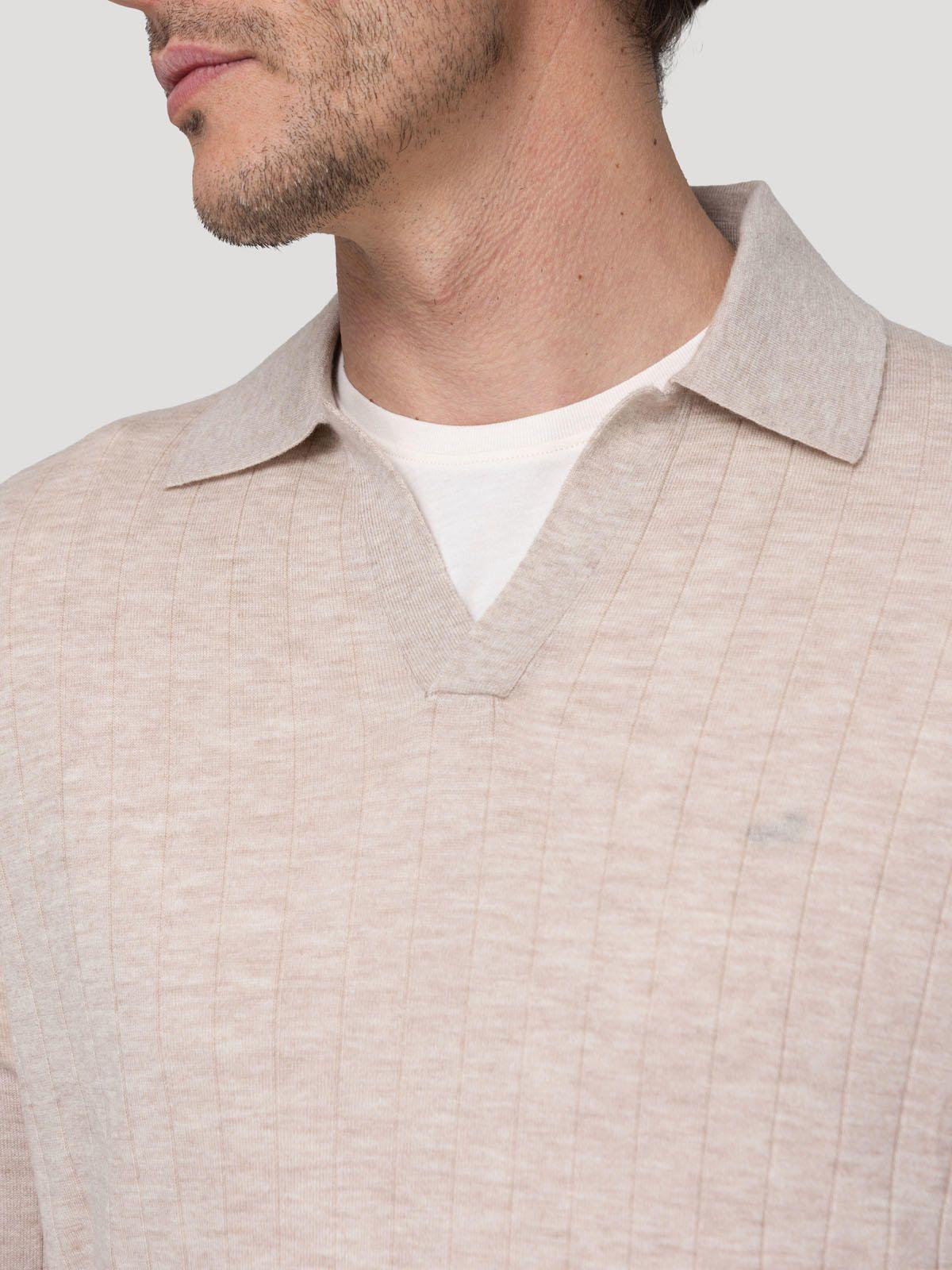 Sweater Lana Merino Hombre Rocco Beige-6