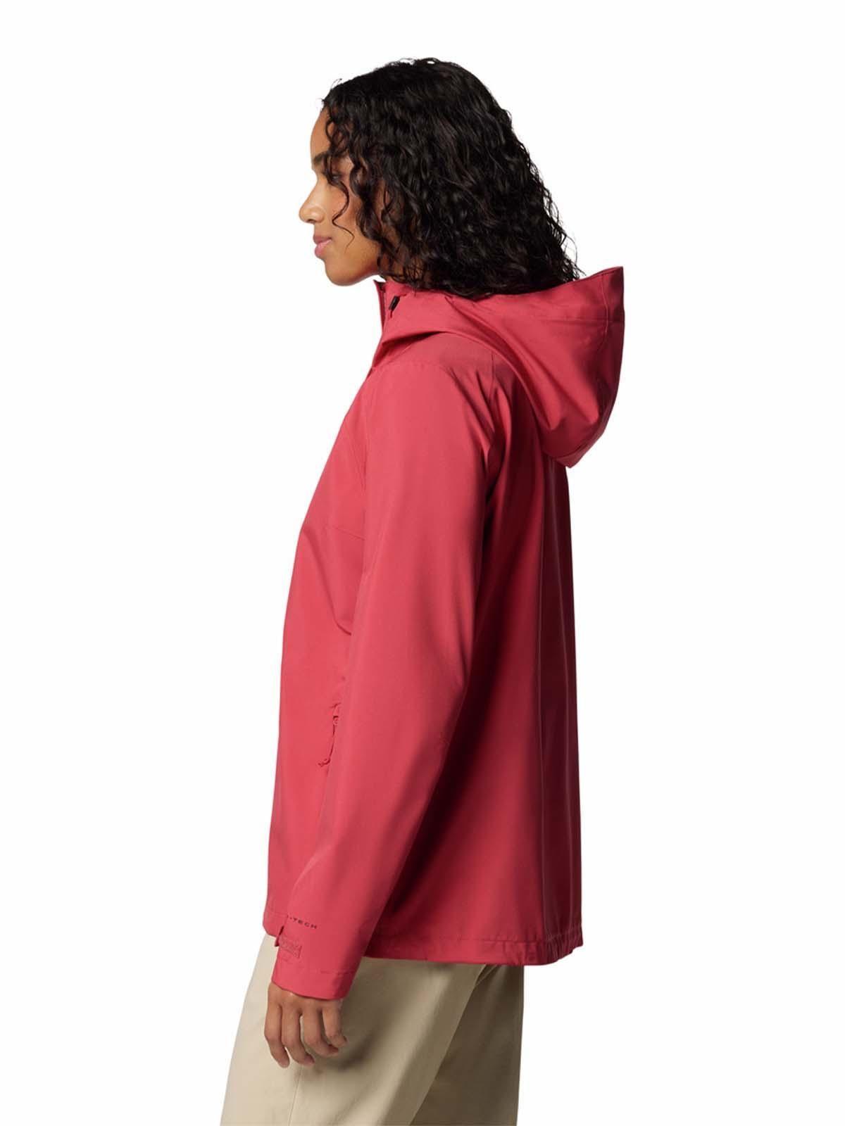 Cortaviento imprm Mujer Earth Explorer II Rojo-1