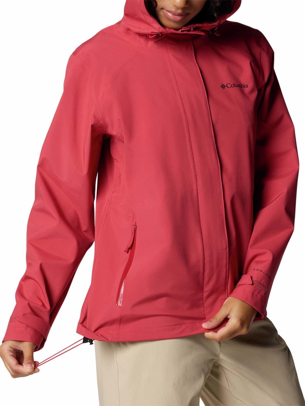 Cortaviento imprm Mujer Earth Explorer II Rojo-5