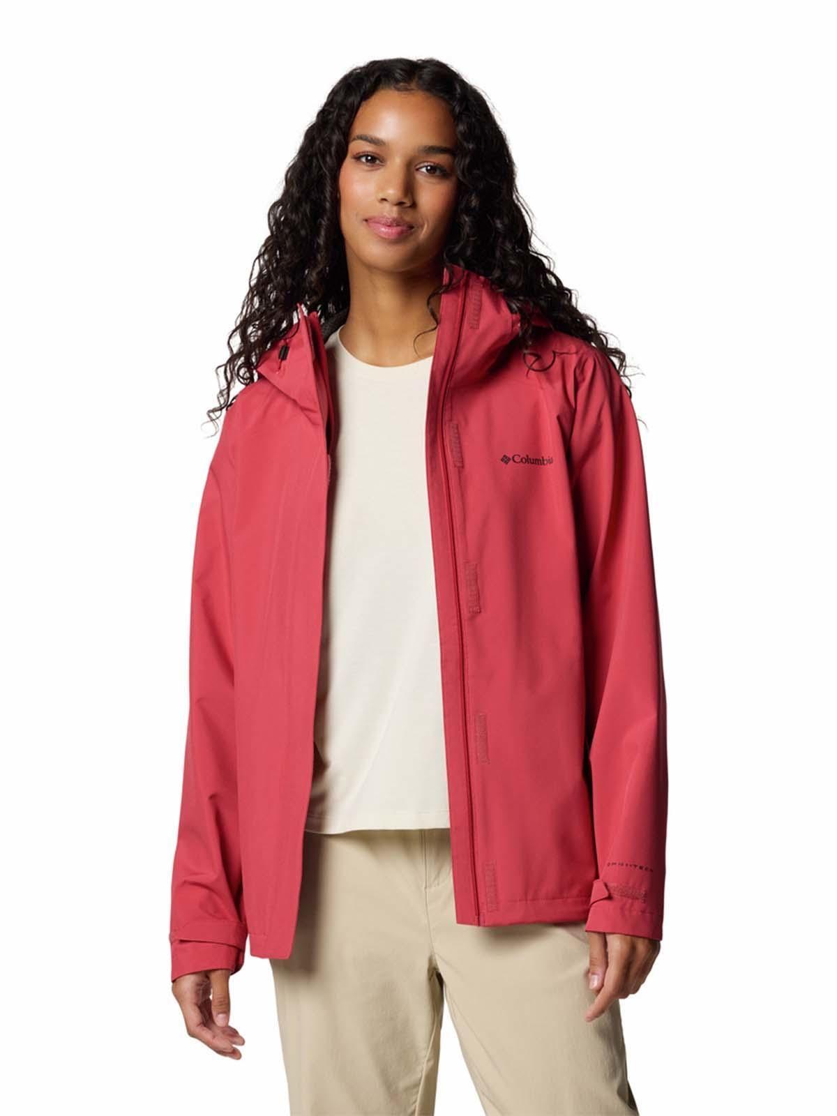 Cortaviento imprm Mujer Earth Explorer II Rojo-6