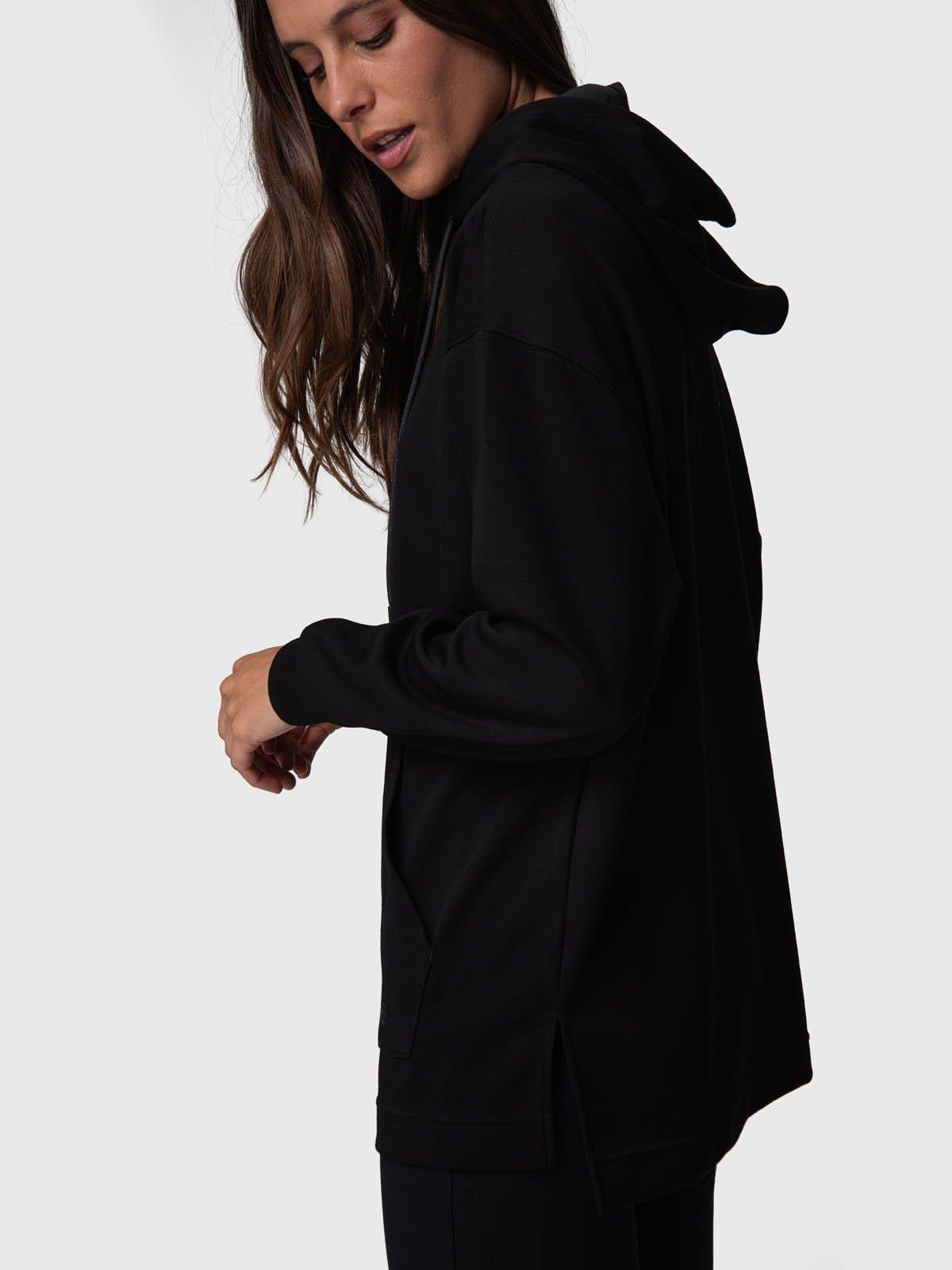 Poleron Mujer Hoodie Mara Rec Negro-4