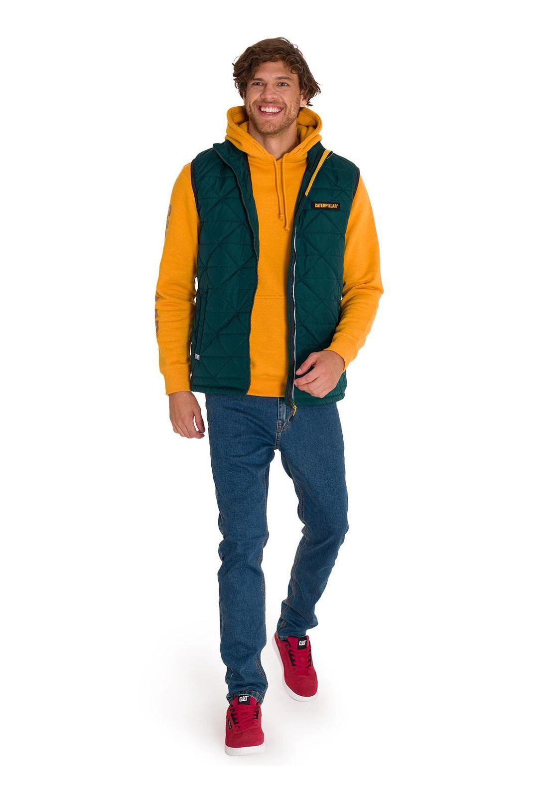 Parka Mediumweight Insulated Hombre Verde Petróleo Cat-6