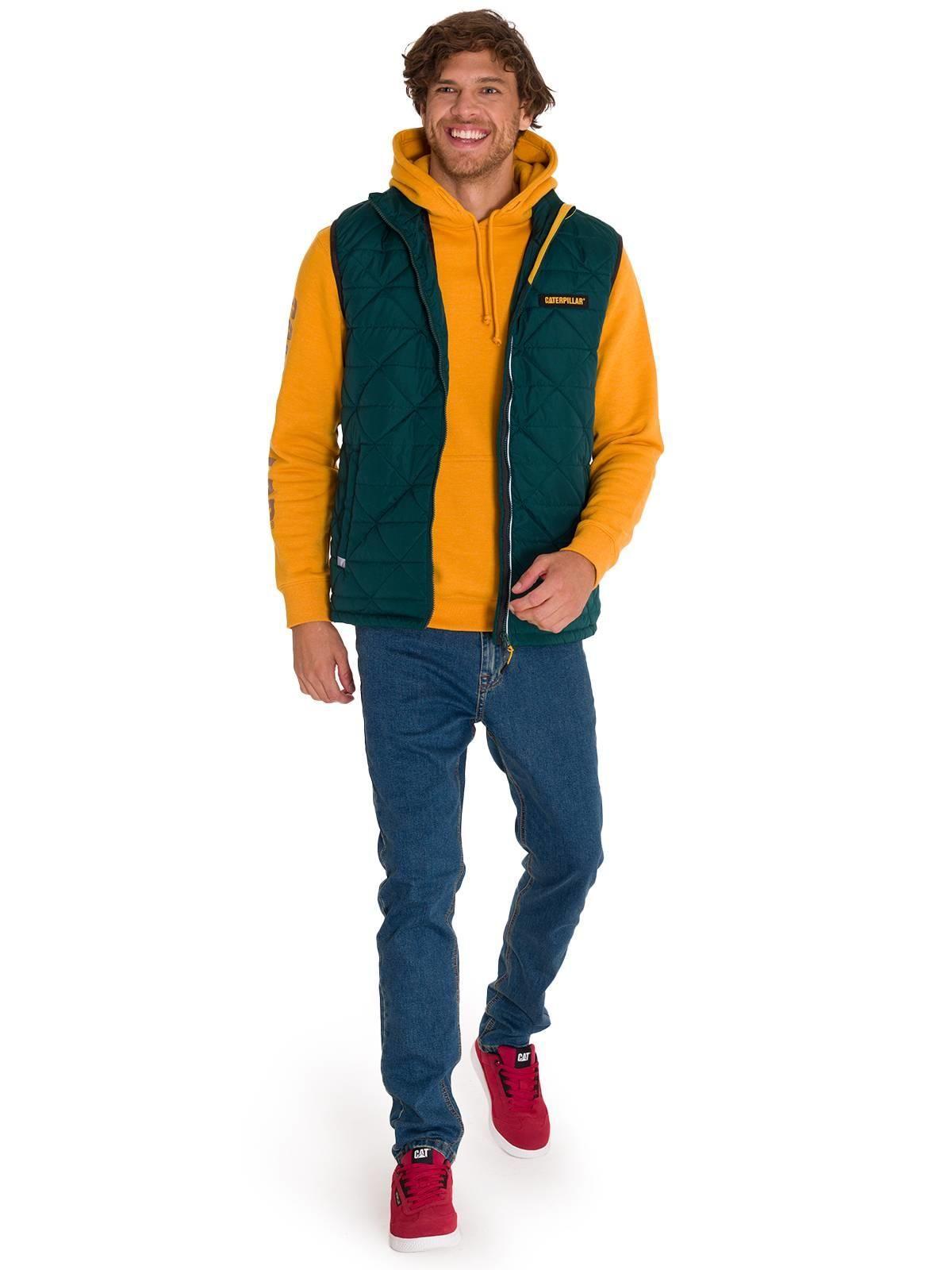 Parka Mediumweight Insulated Hombre Verde Petróleo Cat-6