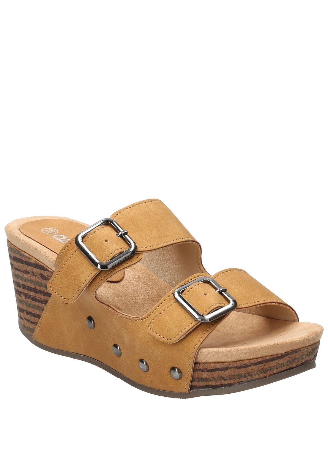 Sandalia Gemina Camel Mujer-0