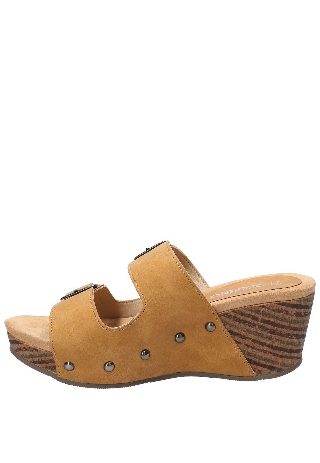 Sandalia Gemina Camel Mujer-5