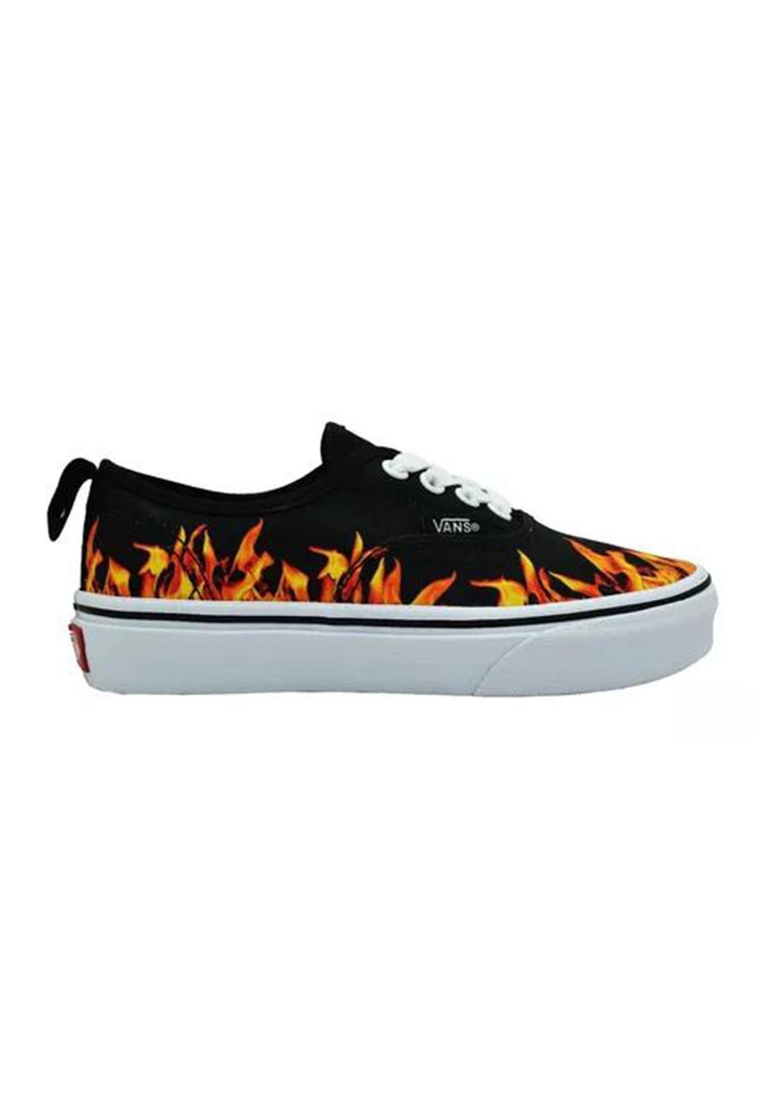 Zapatilla Unisex Authentic Flame Black-3