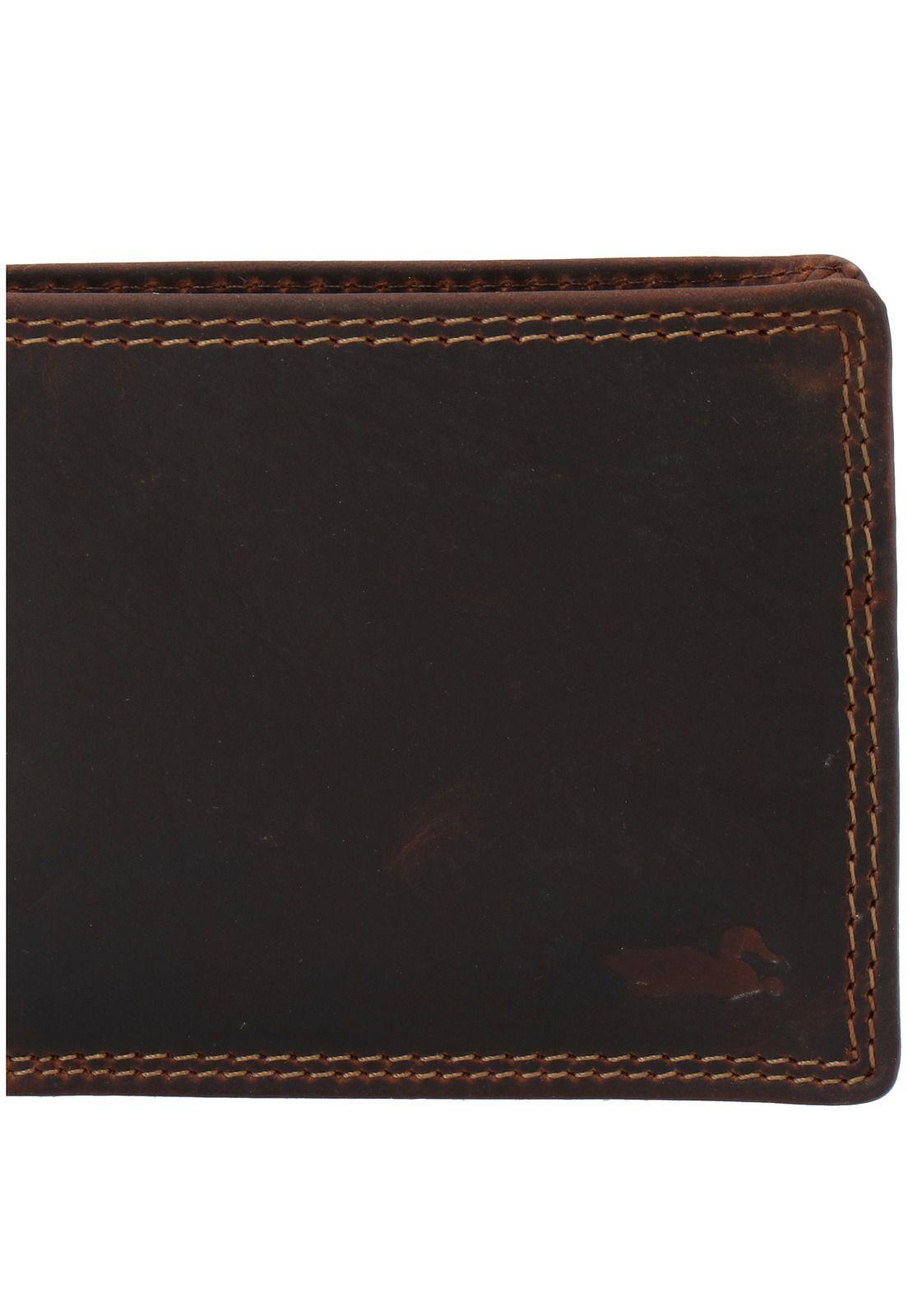 Billetera Cuero Hombre Whtc 8B Purse Café-4