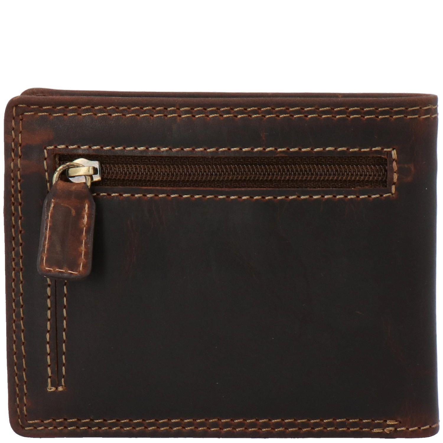 Billetera Cuero Hombre Whtc 8B Purse Café-1