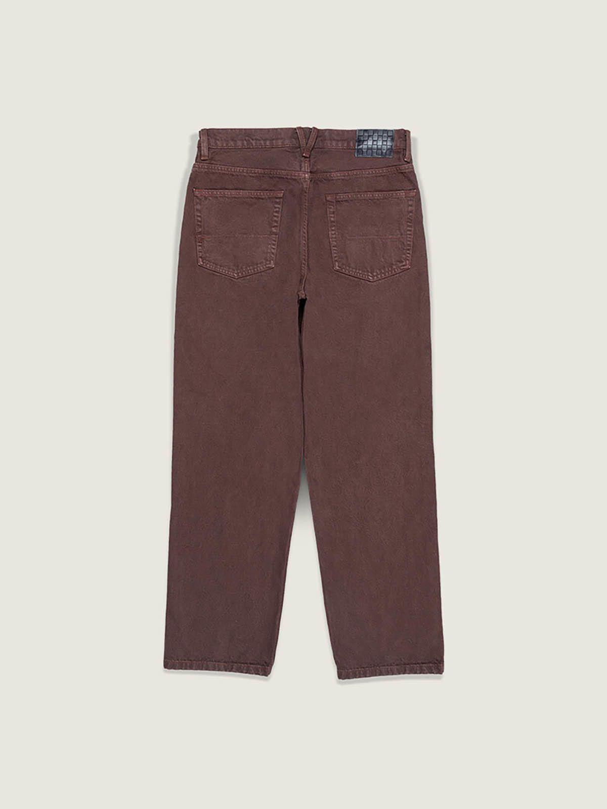 Pantalon Hombre Check-5 Loose Denim  Café-1