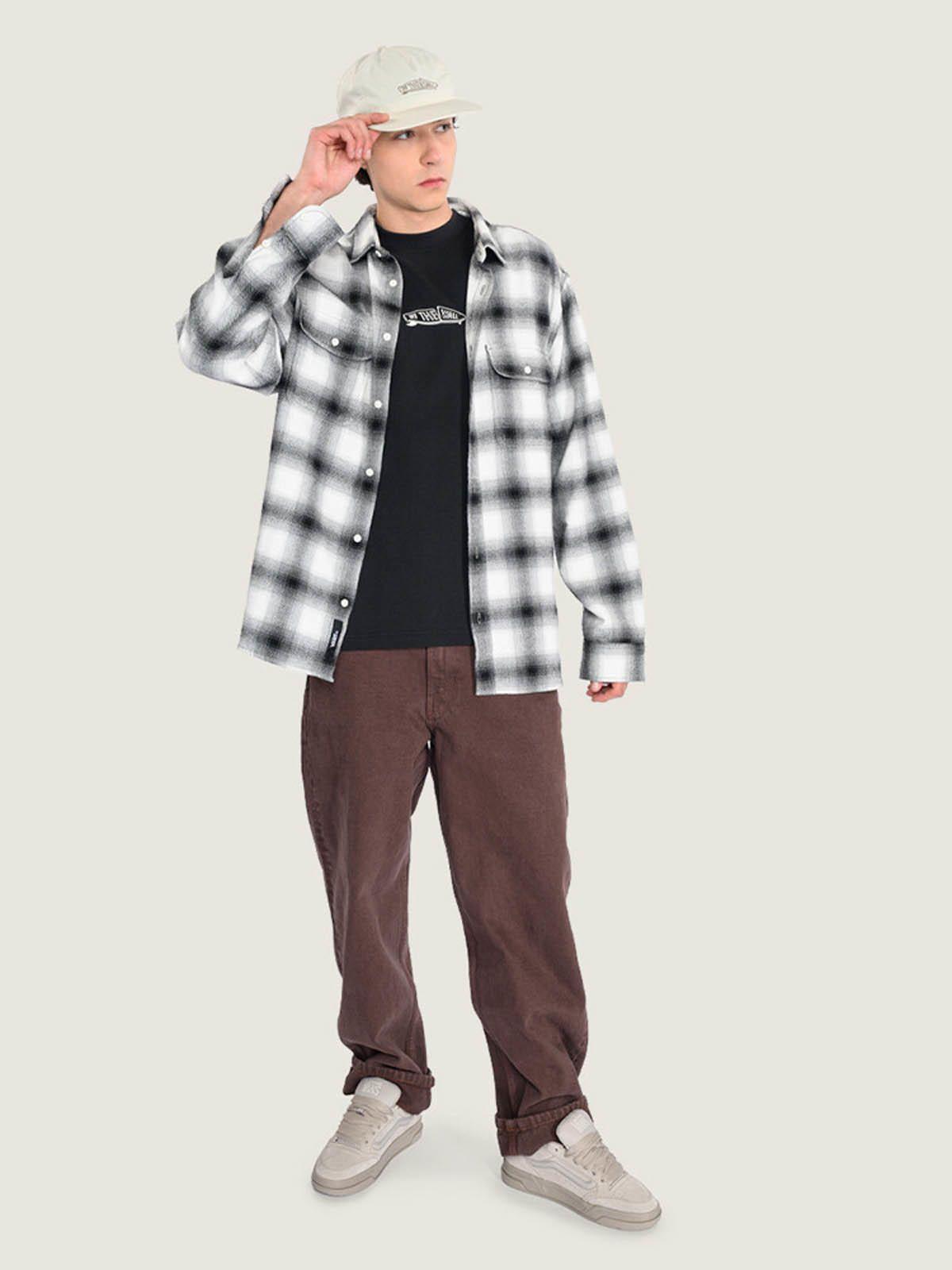 Pantalon Hombre Check-5 Loose Denim  Café-3