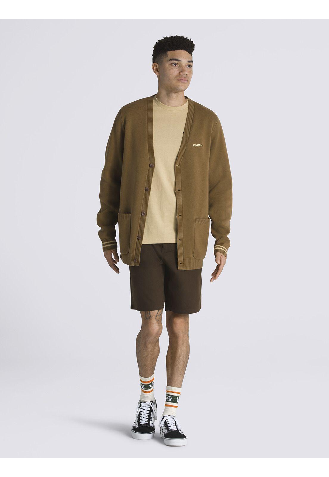 Cardigan Hombre Halecrest Café-3