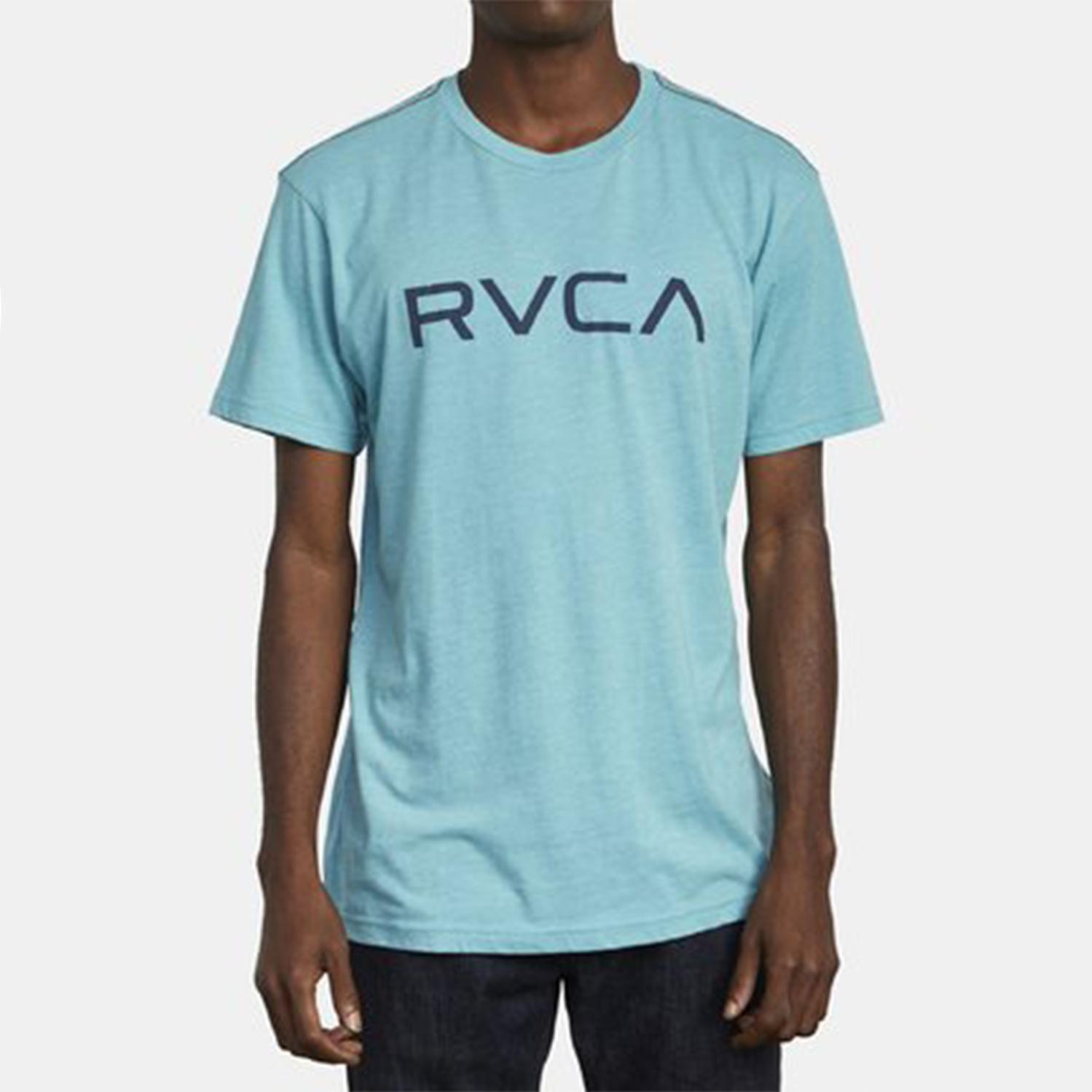 Polera Manga Corta Hombre Big Rvca Ss Azul-1