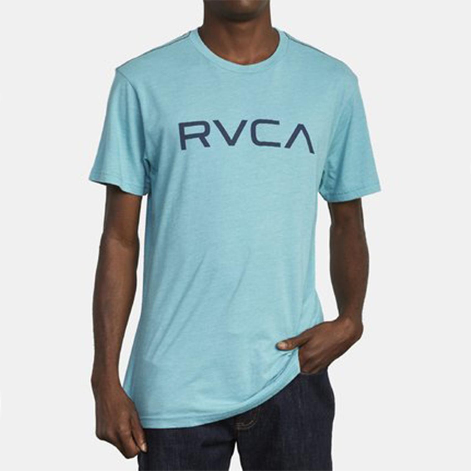 Polera Manga Corta Hombre Big Rvca Ss Azul-2