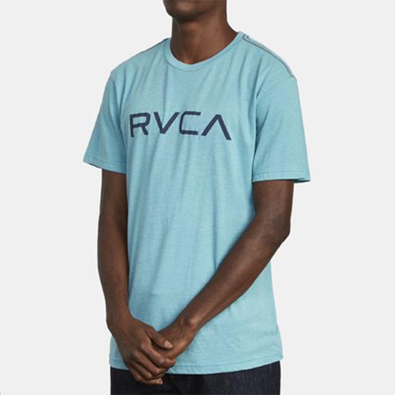 Polera Manga Corta Hombre Big Rvca Ss Azul-3