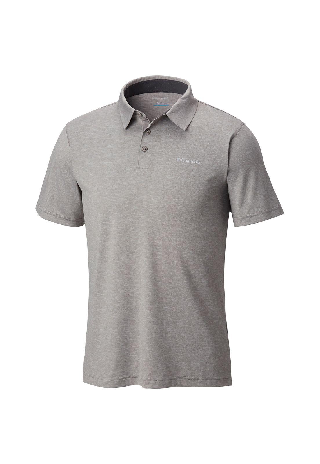 Polera M/C Tech Trail Polo Gris-0