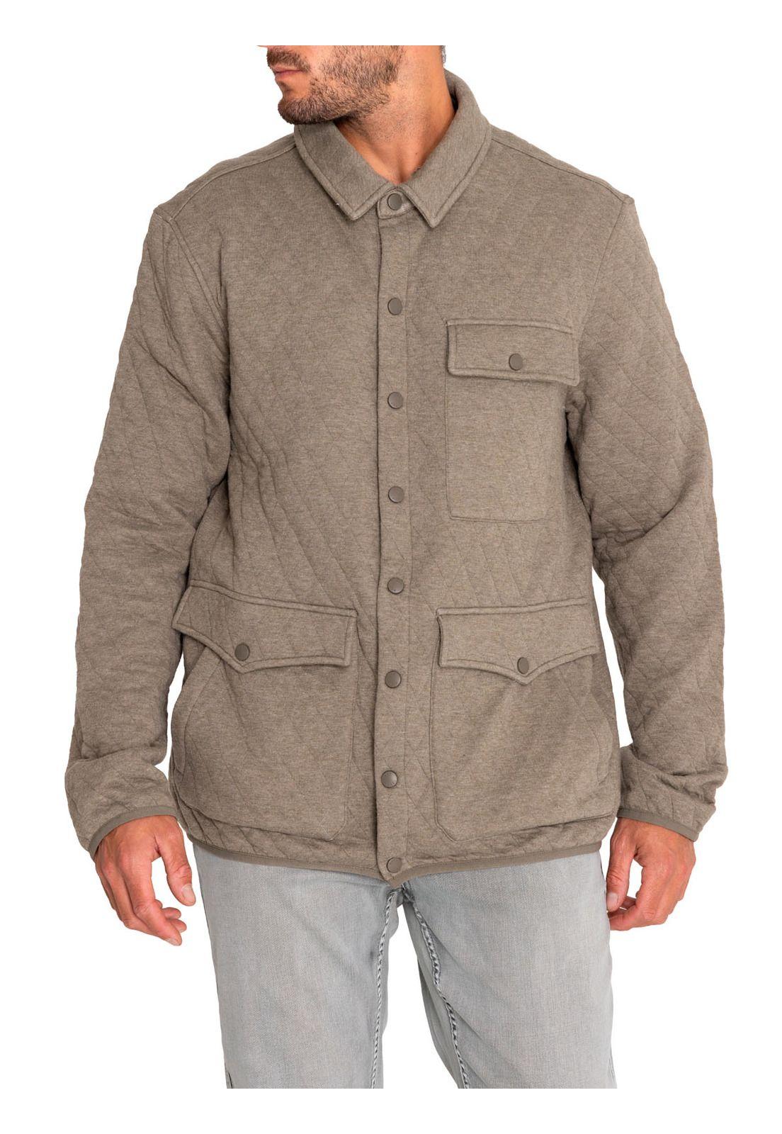 Polerón Fib Recicladas Hombre Burgofull Verde-4