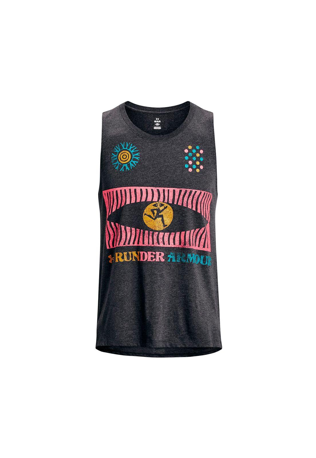 Polera S/M Running We Run In Peace Negro Hombre-0