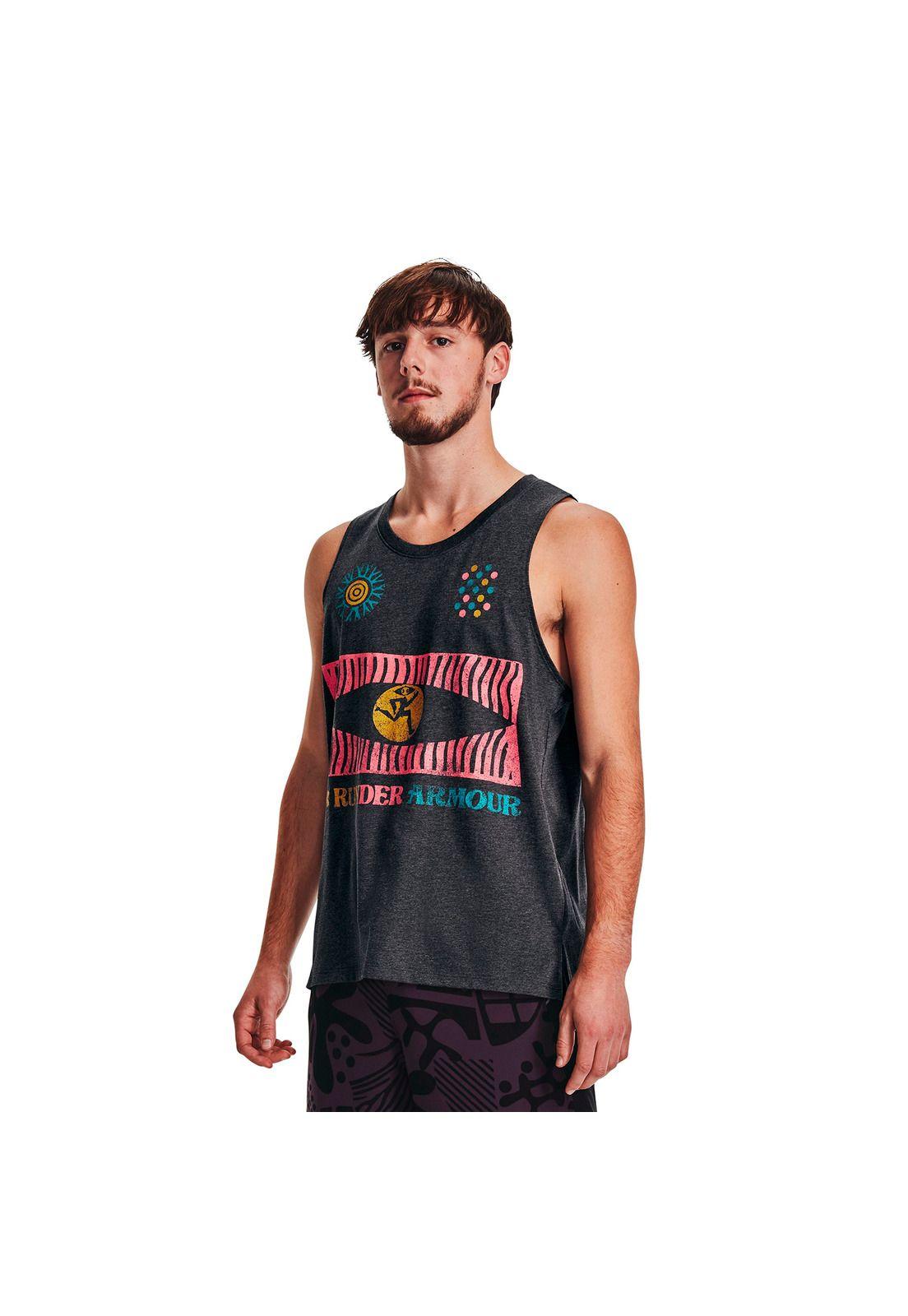 Polera S/M Running We Run In Peace Negro Hombre-3