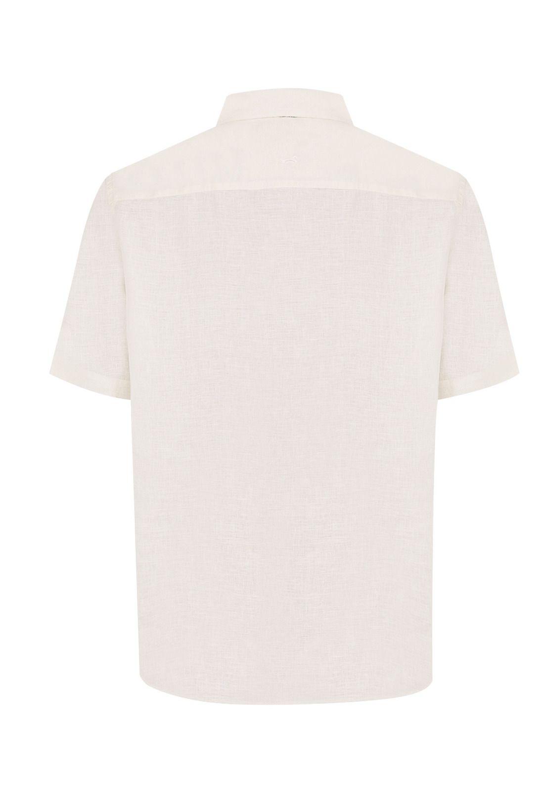 camisa Lino Orgánico Beige Bragastripe Hombre -1