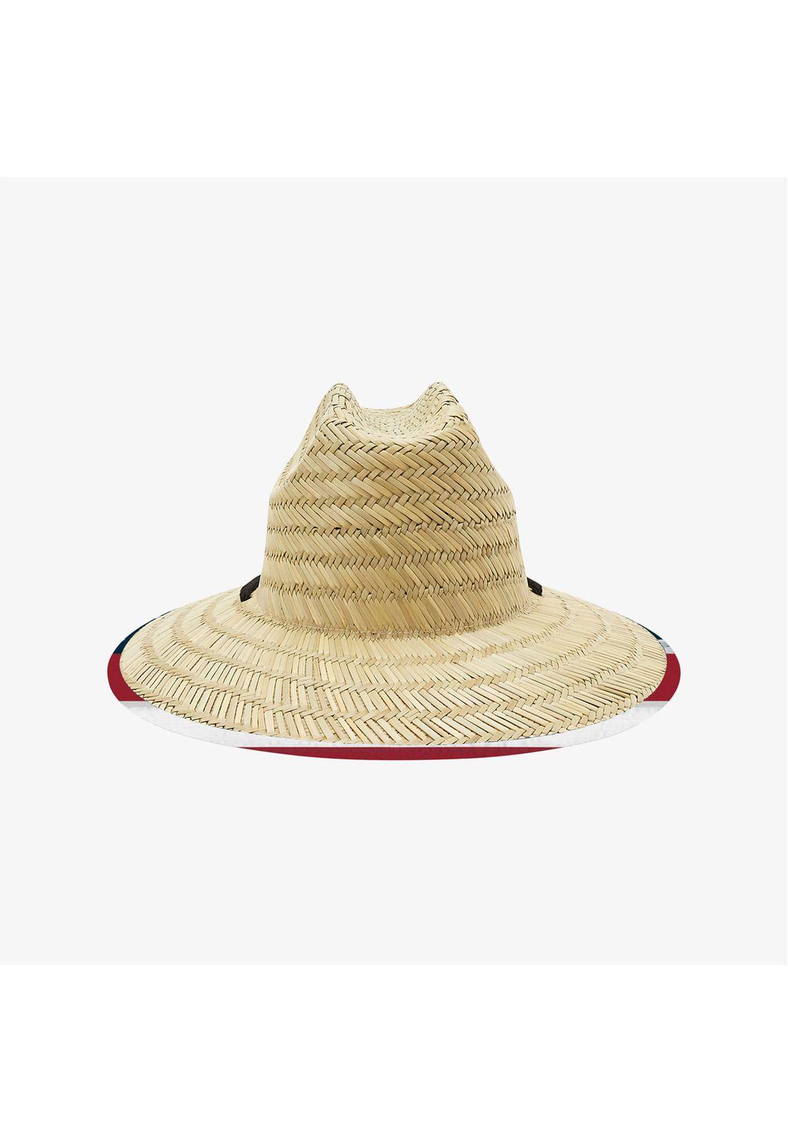 Sombrero Paja Hombre Tides Print July Azul-1