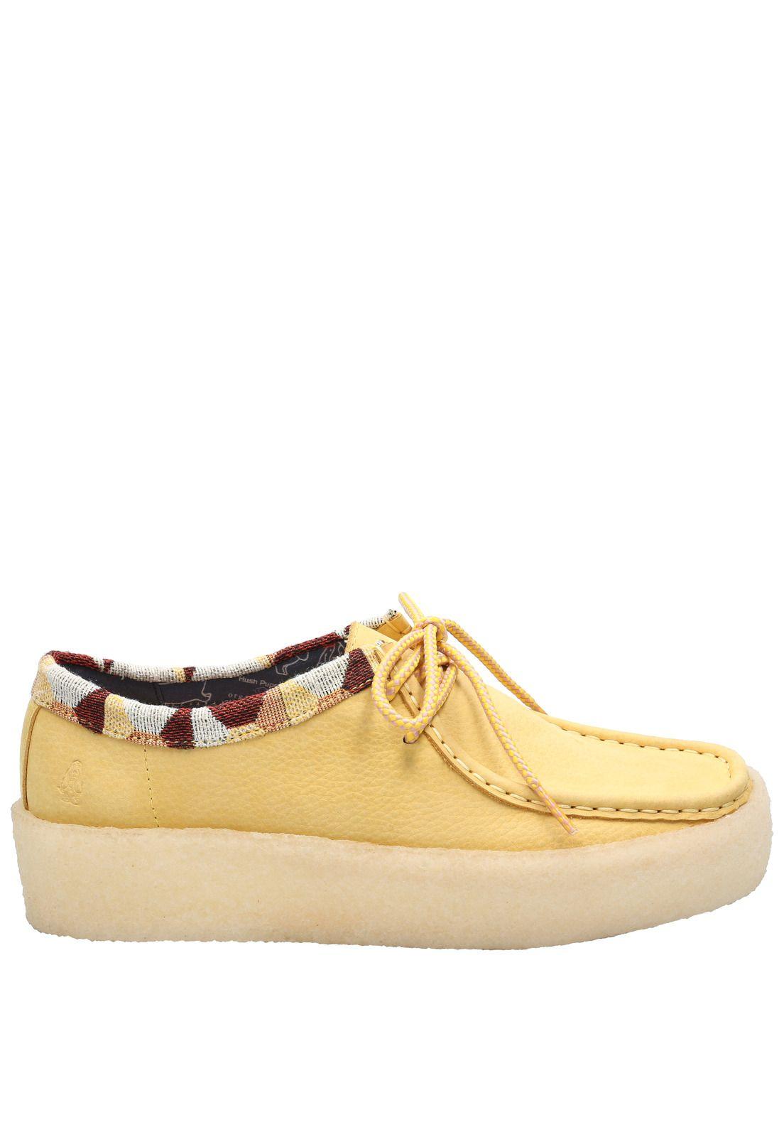 Zapato Cuero Mujer Recife Low Amarillo-1