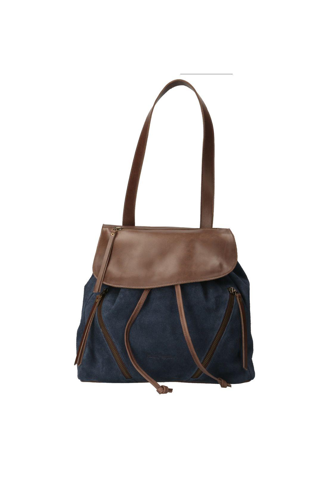 Cartera Cuero Mujer Loures Backbag Azul-3