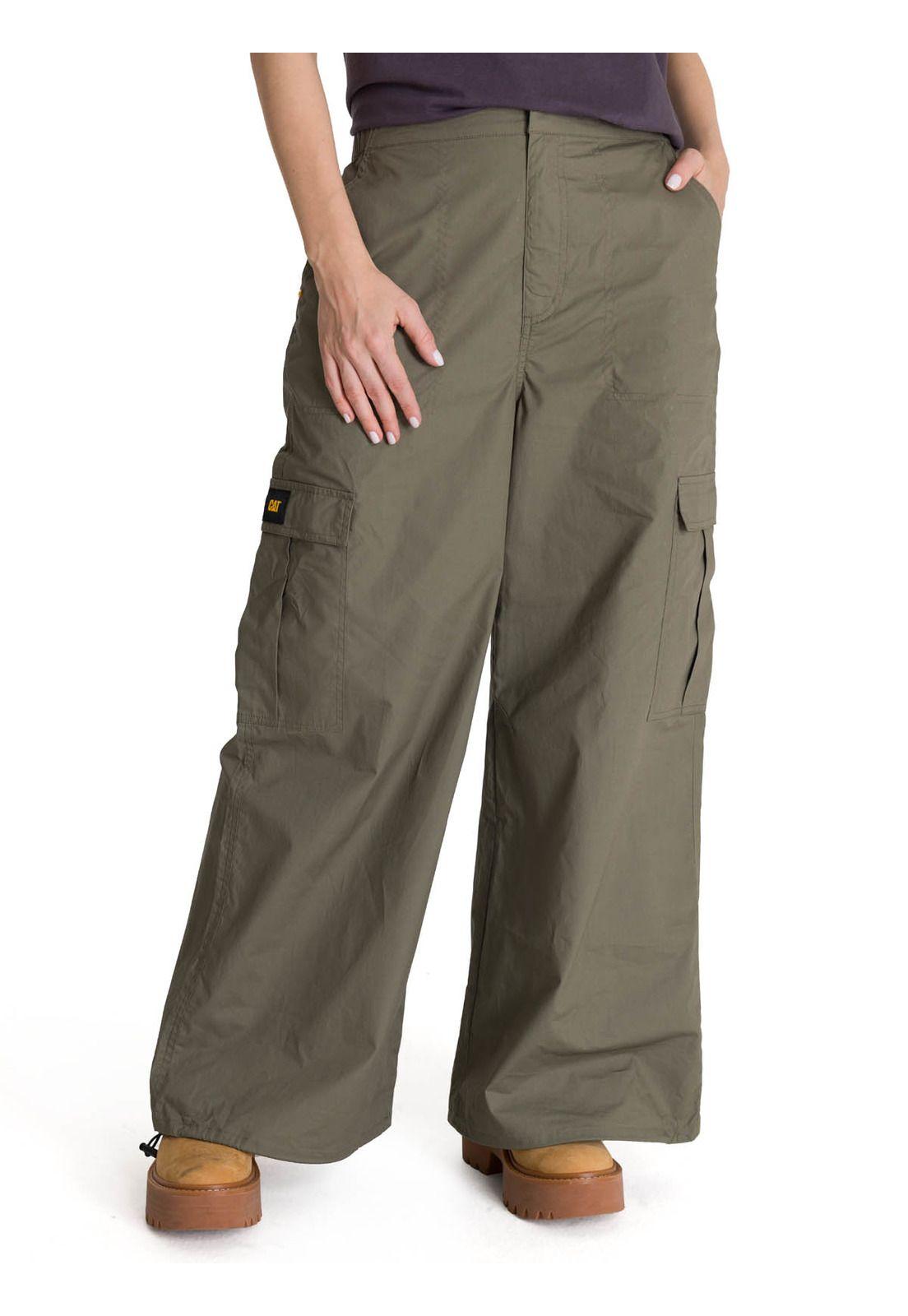 Pantalón Cargo Mujer Pull-On Oliva-0