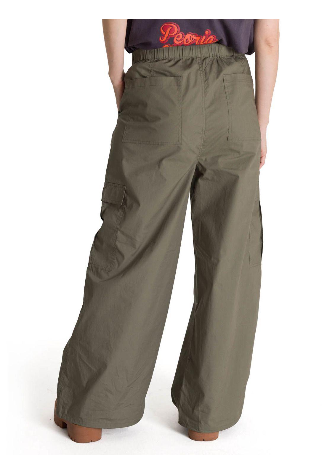 Pantalón Cargo Mujer Pull-On Oliva-4