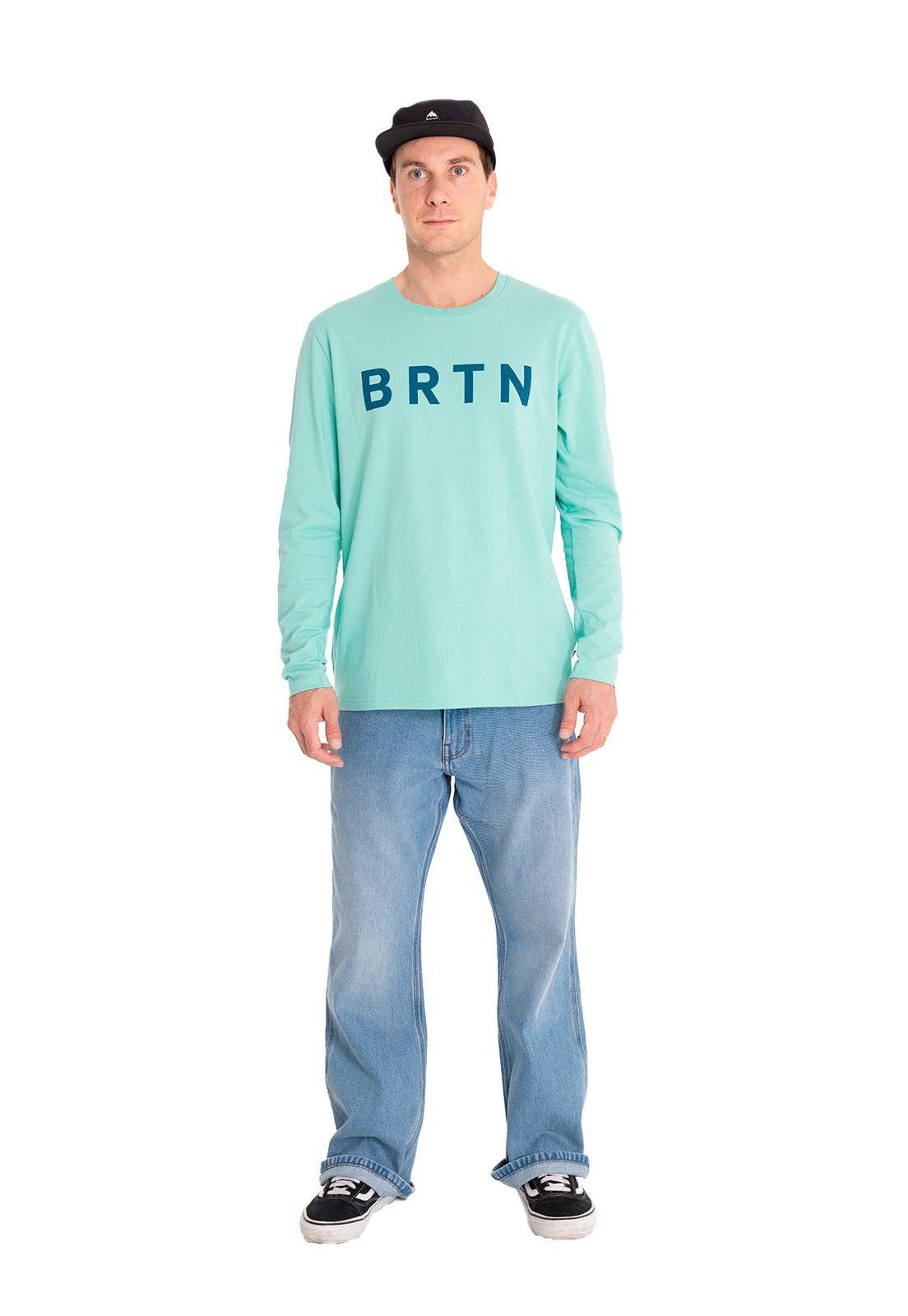 Polera manga larga Hombre Long Sl Verde Agua-3