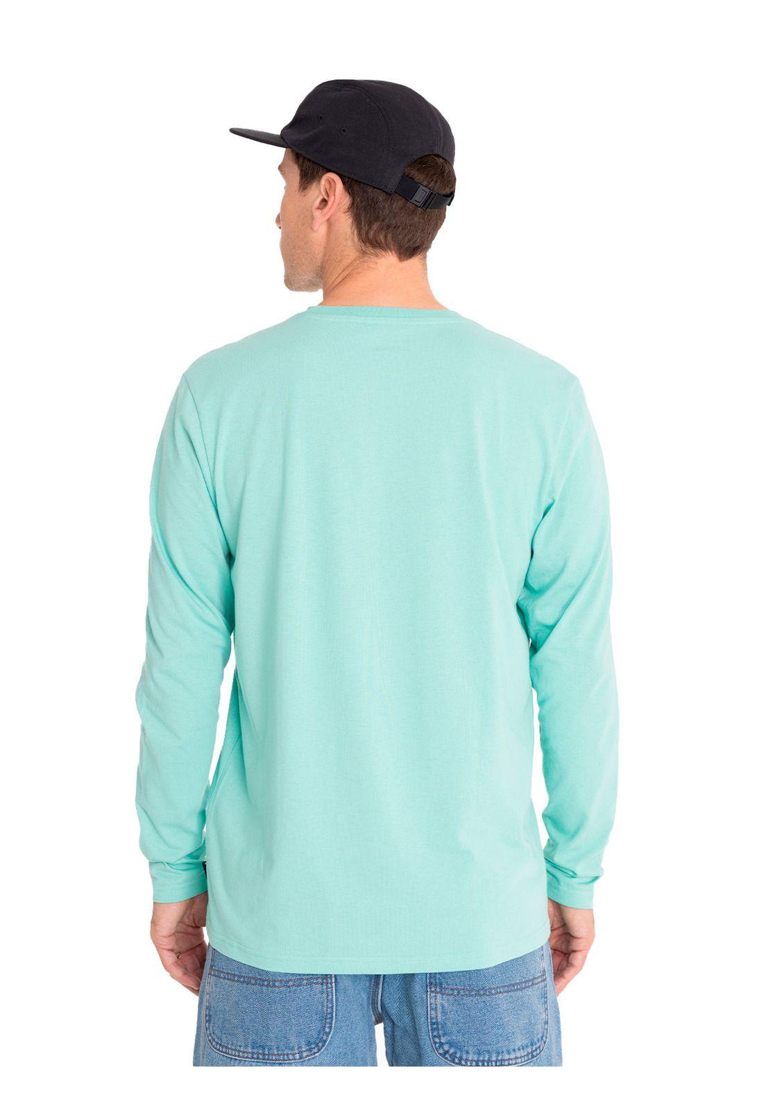Polera manga larga Hombre Long Sl Verde Agua-4