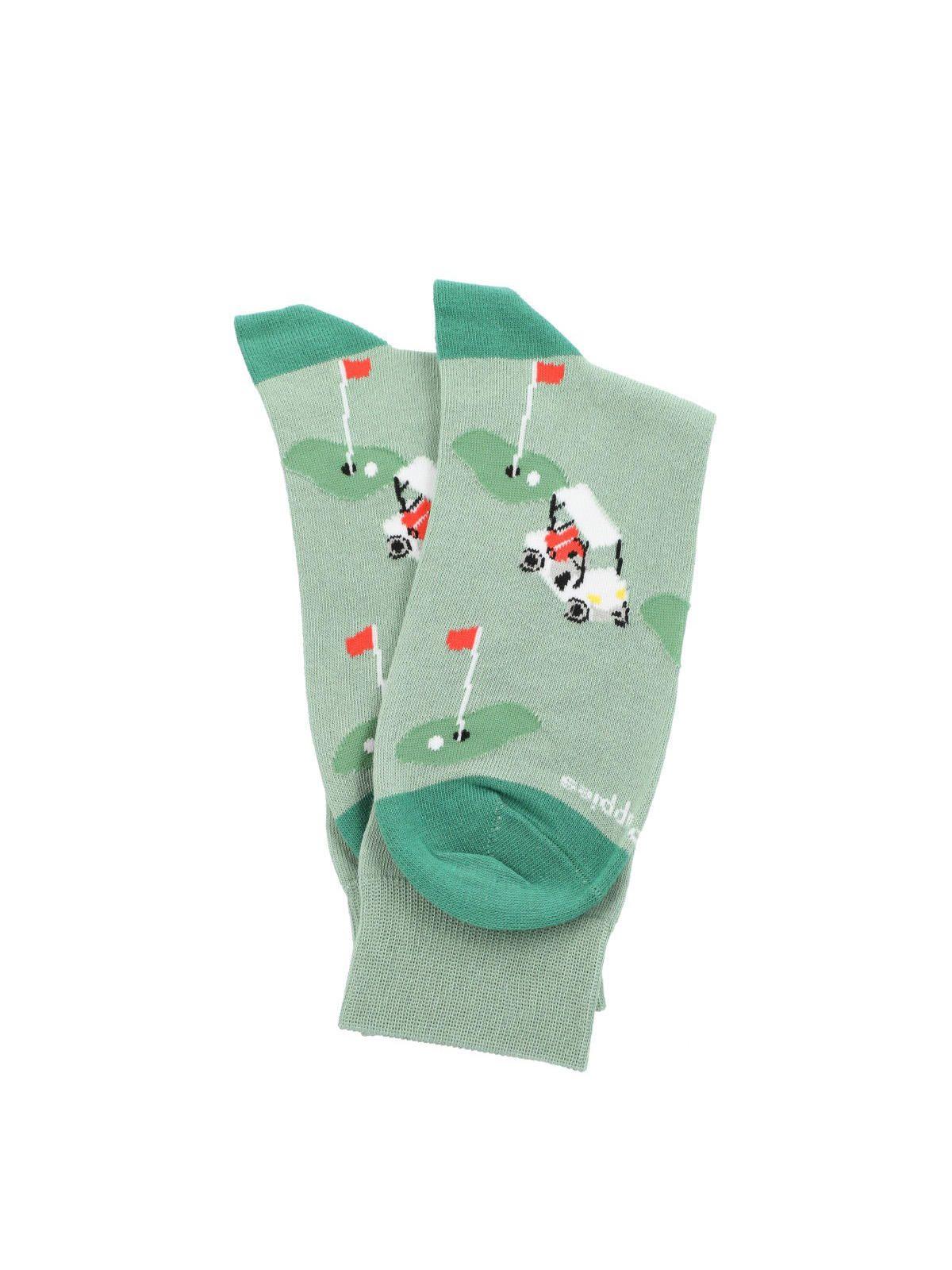 Calcetín Algodón Hombre C Golf Verde-2