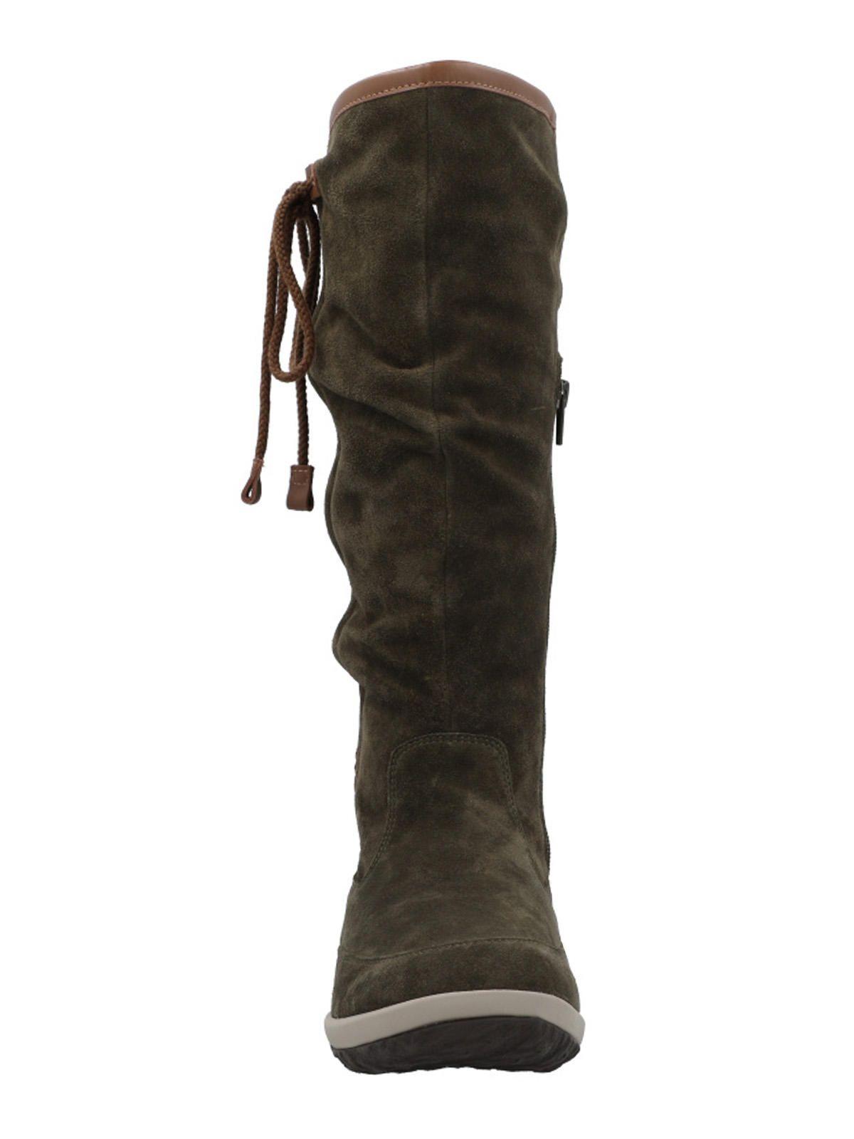 Bota Cuero Mujer New Amboro Verde-3