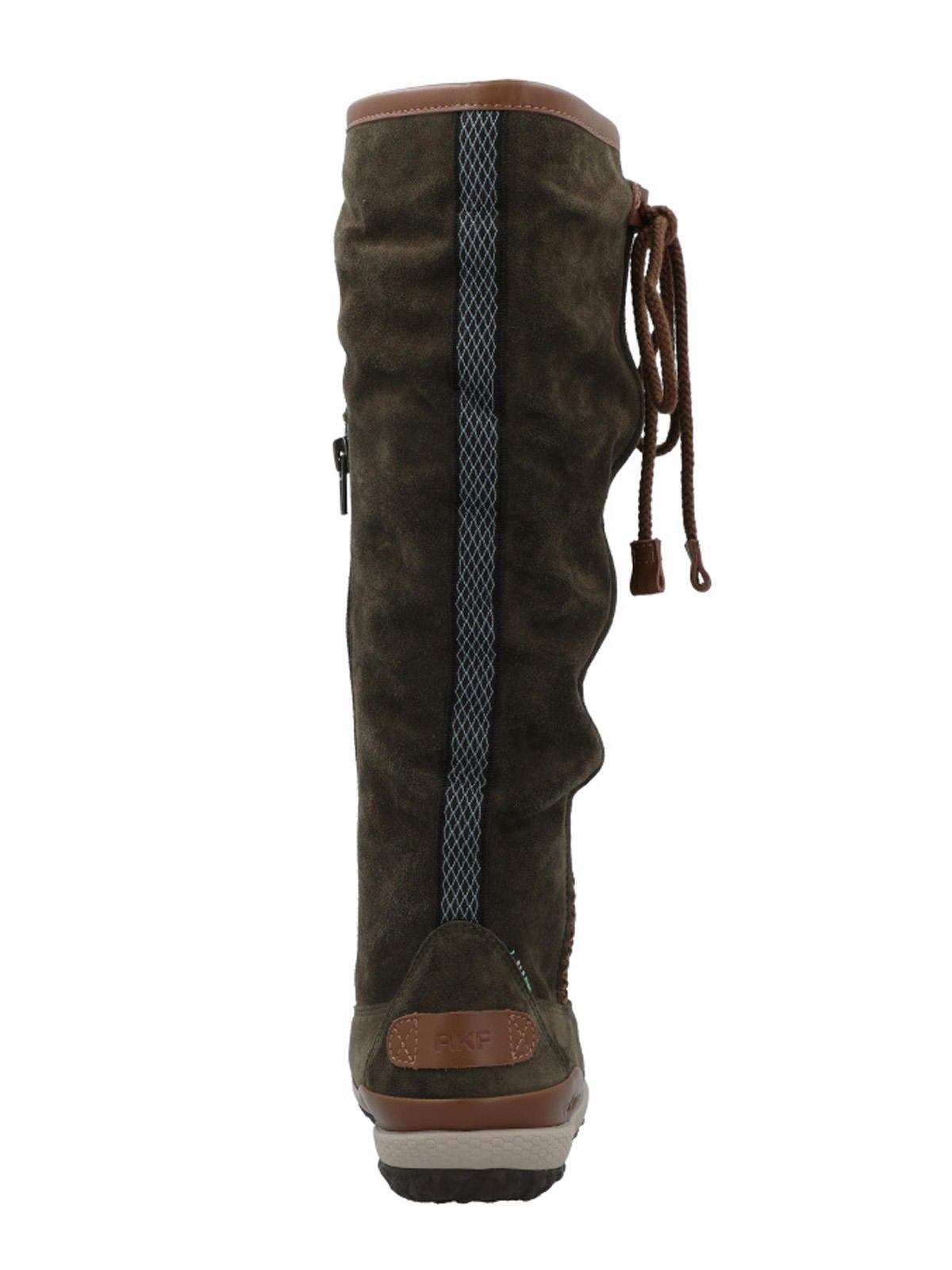 Bota Cuero Mujer New Amboro Verde-6