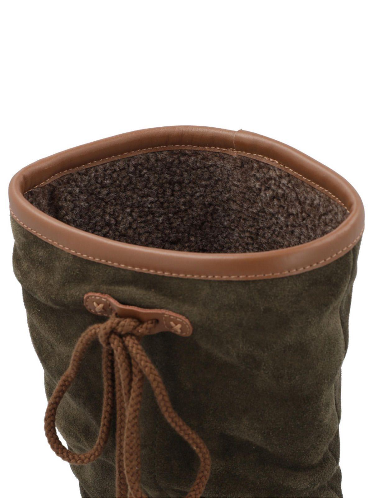 Bota Cuero Mujer New Amboro Verde-7