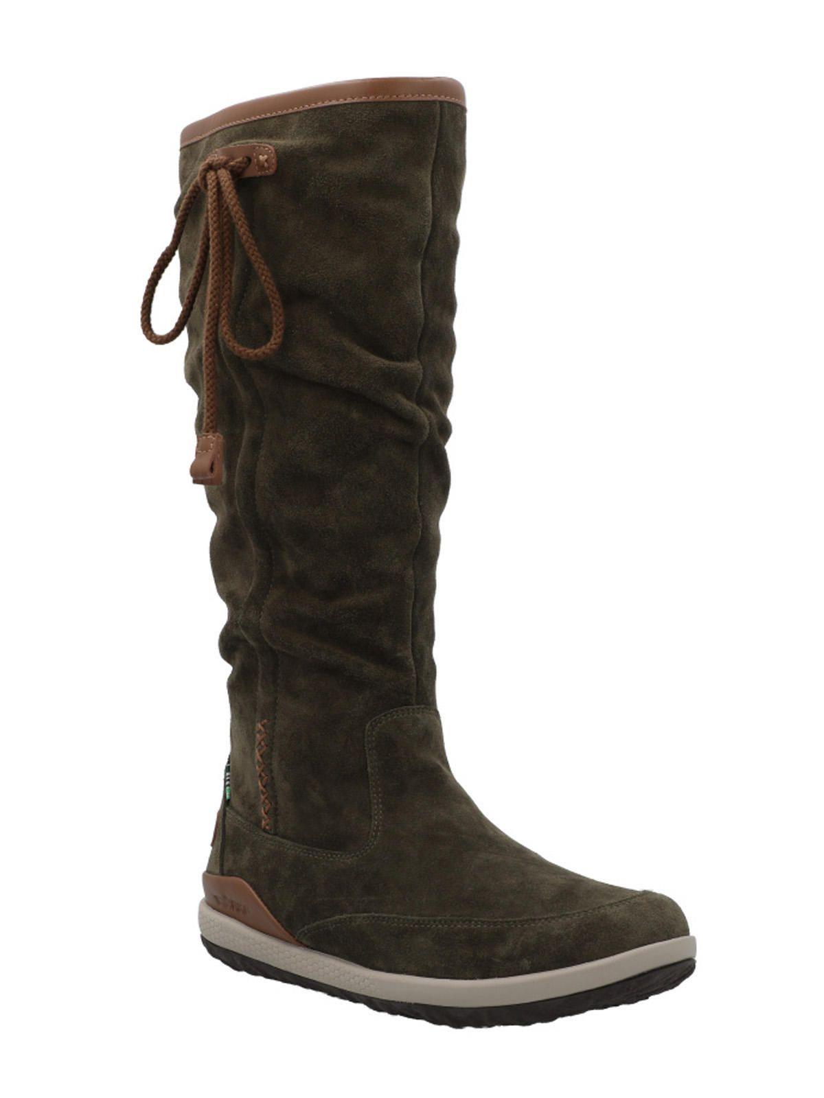 Bota Cuero Mujer New Amboro Verde-1