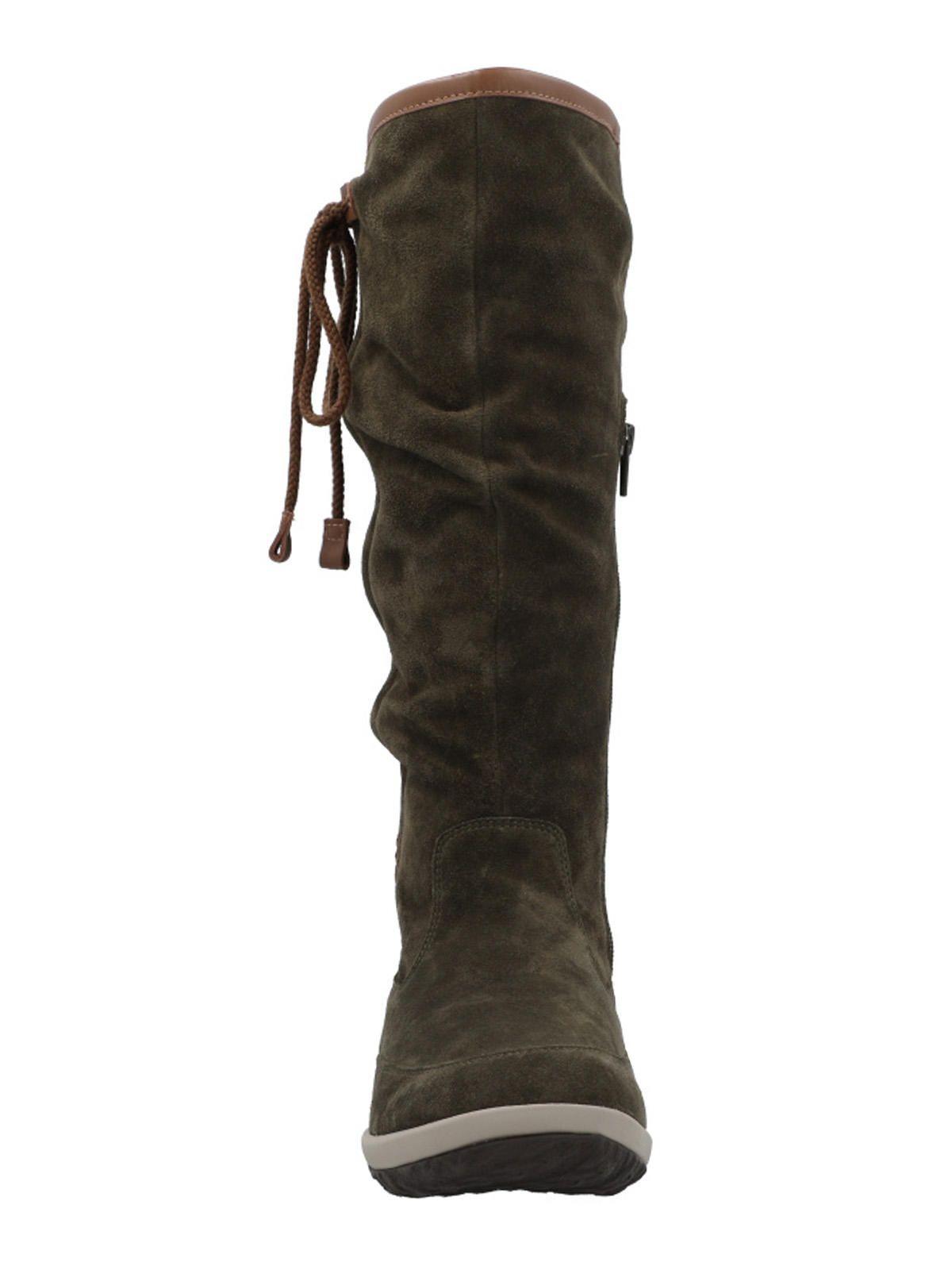 Bota Cuero Mujer New Amboro Verde-3