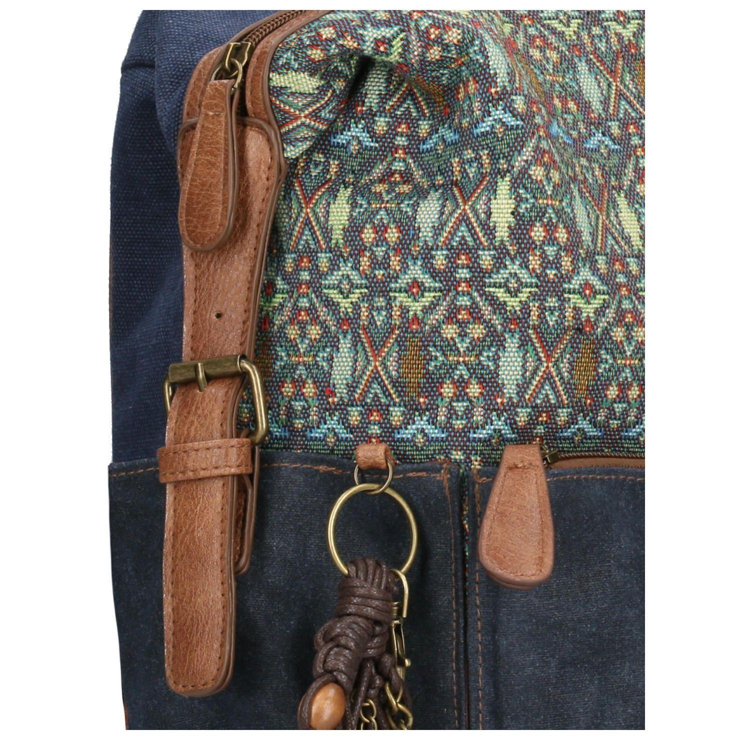Mochila Mujer Greco Back Azul-3