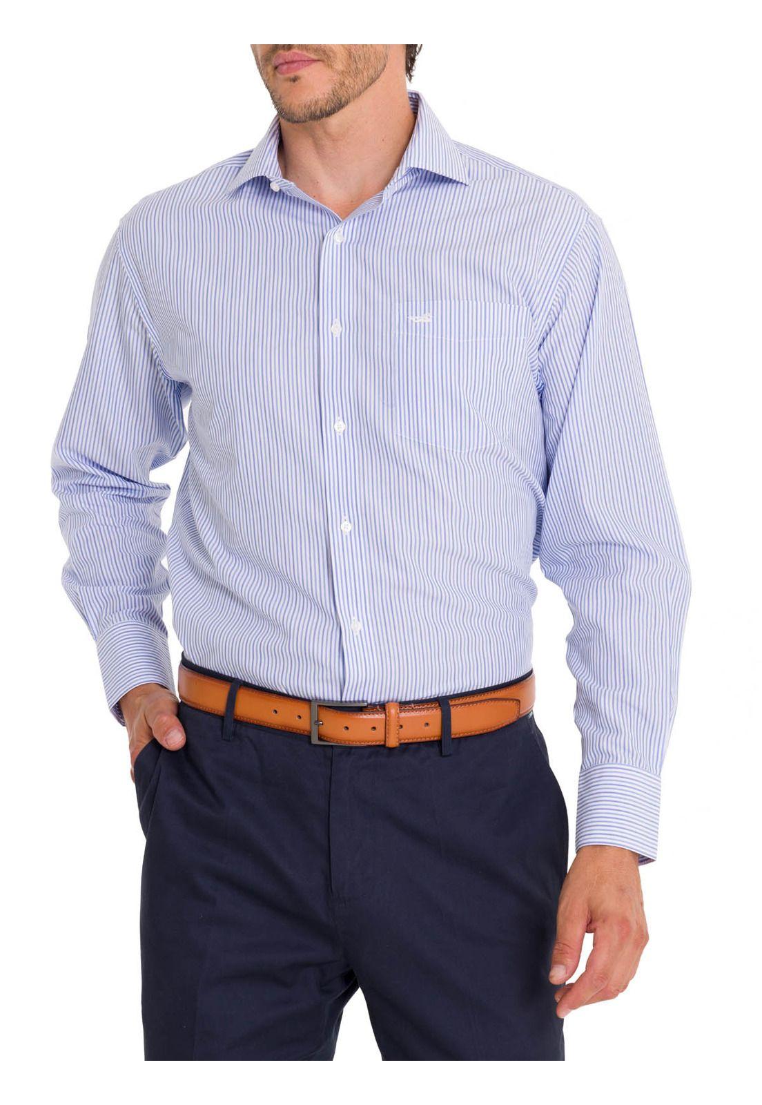 Camisa Cuello Italiano Hombre WF Blanco-6